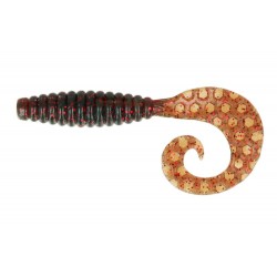 Силіконова приманка для риболовлі, ZEOX Comma Grub, довжина 2,4 дюймів, 10шт/уп, колір №003 MRF